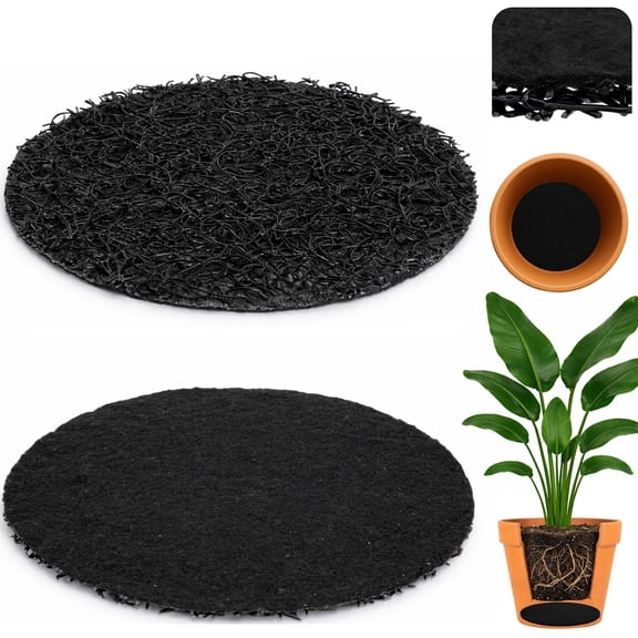 EBaokuup 2 Pack 12 Inch Plant Pot Drainage Discs, Mesh Planter Inserts for Indoor Outdoor Pots