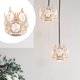 thumbnail image 3 of GOOHOCHY Accesorio de luz de techo Lámpara colgante Lámpara de mesa de decoración de cristal Adorno de corona, 3 of 7