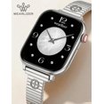 thumbnail image 2 of Wearlizer Slim Stainless Steel Watch Band Compatible with Apple Watch Band Women Jewelry Bracelet Strap for Series 11/10/9/8/7/6/5/4/SE/Ultra 3/2/1 38/40/41/42/44/45/46/49mm, 2 of 6