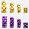 thumbnail image 3 of 24pcs Christmas Ball Ornaments Shatterproof Christmas Tree Balls Decorations Baubles Set Gold 10cm, 3 of 5