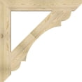 thumbnail image 3 of Ekena Millwork 6"W x 46"D x 46"H Olympic Slat Rough Sawn Bracket, Douglas Fir, 3 of 4