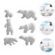 thumbnail image 5 of 12 figuras de osos en miniatura para decoración invernal, juego de minianimales con bandejas escalonadas de nieve para decoración de casas de muñecas y pasteles, 5 of 7