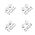 thumbnail image 3 of OUNONA 48 pcs  Curtain Track End Caps For Flexible Bendable Curtain Track Ceiling Wall Mount Curtain Rail Ends Stops For Shower Window Curtain Hooks And Clips Silver, 3 of 8