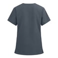 thumbnail image 4 of Bosfbaoi Scrubs for Women V Neck Multi-Pocket Scrub Top and Elastic Waist Drawstring Pants Medical Uniform Two Piece Sets for Women, 4 of 6