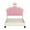 Cream+Pink, variant on Gzxs Twin Size Upholstered Princess Platform Bed Frame with Crown-Shaped Headboard, No Box Spring Needed, Pink+Cream