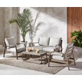 thumbnail image 1 of Better Homes & Gardens Prado 4-Piece Steel Patio Outdoor Conversation Set, Brown, 1 of 9