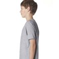 thumbnail image 3 of Next Level Chandail à Col Rond en Coton pour Jeunes, G, Gris Chiné, 3 of 3
