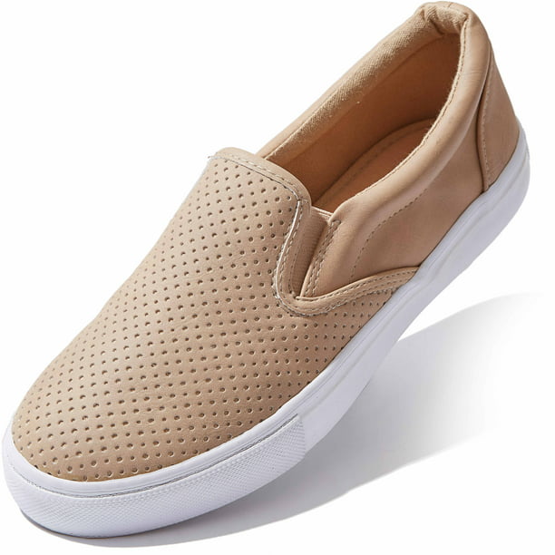 Spit Making Anzai DailyShoes Tennis Shoes Women Low Top Slip On Flat Shoes Loafer Classic  Sneakers Casual Comfort Driving Walking Flats Slip-on Loafers Camel,pu,10 -  Walmart.com