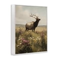 thumbnail image 2 of Stupell Industries Rustic Lodge Elk in the Wildflower Meadow White Framed Giclee Art, 24 x 30, by Arlington Prints, 2 of 8