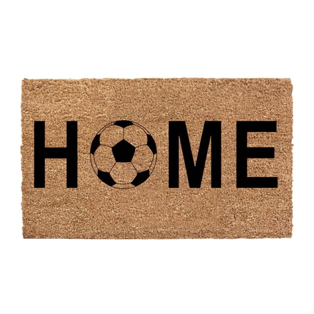 Outdoor Welcome Mat Sports Rugby Carpet Soccer Home inside Door Mats for Home Entrance House Warming Gift Personalized Home Decor 16x24IN Summer Door Mats Coir Door Mat for Home Entrance Decoration