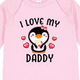 thumbnail image 4 of Inktastic I Love My Daddy with Cute Penguin and Hearts Girls Long Sleeve Baby Bodysuit, 4 of 5