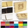 thumbnail image 7 of Darling Souvenir Personalized Engraved Laser Cut Wedding Guest Book Wooden Cover Sign-in Book Registry Guestbook Scrapbook-D4, 7 of 7