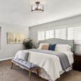 thumbnail image 2 of LNC 3-Light Modern Farmhosue Semi-Flush MOun with Glass Shade for Kitchen Island, 2 of 6