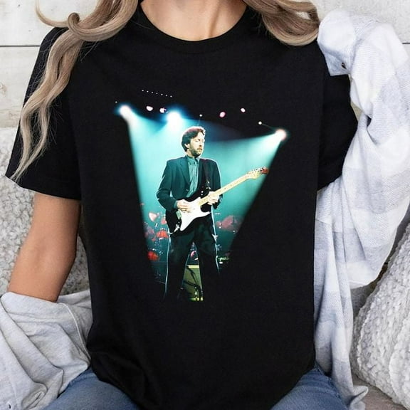 Eric Clapton On Stage Brighton Centre 1992 T-Shirt Unisex, Sizes S-5XL, Tbun