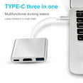thumbnail image 3 of USB-C to HDMI Adapter, 3 in 1 Type C to HDMI 4K Adapter Digital AV Cable and USB C Charging Port and USB 3.0 Port with 1080P Resolution Sync Screen for MacBook, Chromebook Pixel to TV Screen, 3 of 6