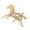 Gold-color, variant on Fashionable Chinese Zodiacs Horse Brooch Pin for 2026 Featuring 3D Realistic Design Symbolizing Vitalities Ideal for Everyday Use