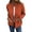 Orange, variant on Women's Fashionable Solid Color Long Sleeved Stand Up Collar Zipper Loose Pocket Jacket Casual Jacket for Fall Winter Outdoor Activities,Black,L