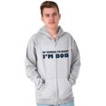 thumbnail image 5 of Course Im Right Im Bob Zip Hoodie Sweatshirt Men Brisco Brands 3X, 5 of 6