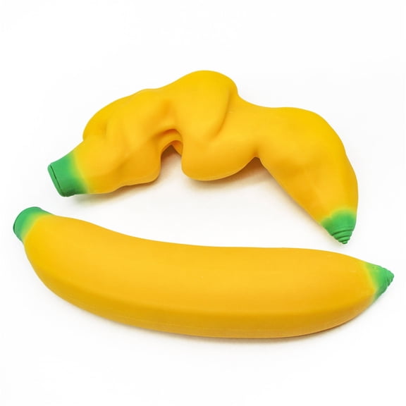 Clearance!2 Pcs Stretchy Banana Squishy Toys ,Banana Stress Toys, Relieve Stress & Anxiety Sensory Toys, Gift for Friend,Party Favors