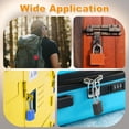 thumbnail image 7 of Uxcell Padlock with Keys, (Yellow) (1 Pcs), Zinc Alloy Shackle Waterproof Rustproof Keyed Locks with Brass Lock Cylinder, Suit for - Storage Unit/Luggage/Garages/Fence/Gym Locker, 7 of 7