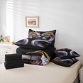 thumbnail image 6 of Homewish Grunge Dragon 7 Pieces Full Size Bedding Sets,Rustic Wildlife Full Size Bed in a Bag,Purple,Black Reversible, 6 of 8