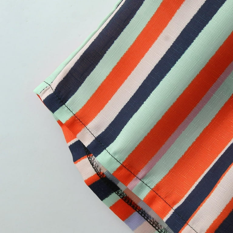 Akiihool Two Piece Men's Summer Short Sleeve Shirt and