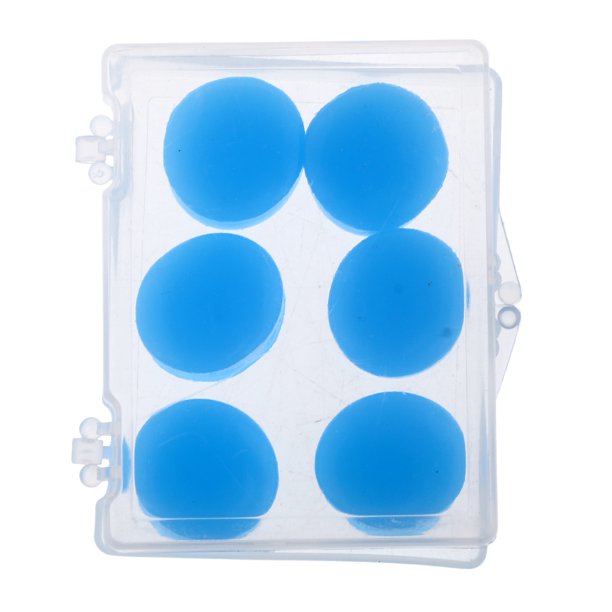 Paquete De 3 Pares De Tapones Para Los Oí Para : Tapones Para Los Oí Para Con Caja De Almacenamiento, Bloque De Agua, Súper Suave Y C Azul Sunnimix Nadar Tapones para los oídos suaves