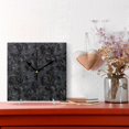 thumbnail image 3 of 3d Dark Black Damask Wall Clock Battery Operated Silent Non-Ticking Bedroom Office Kitchen Home School Decor 7.8"(Gold), 3 of 10