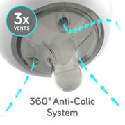 Nanobebe 2 Pack Grey Bottles + Paci