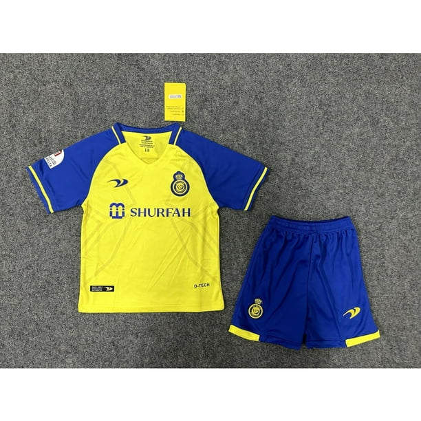 2324 Riyadh Victoria casa corte tailandés bordado amarillo niños traje de jersey. 1:1 Gao Jiahui unisex