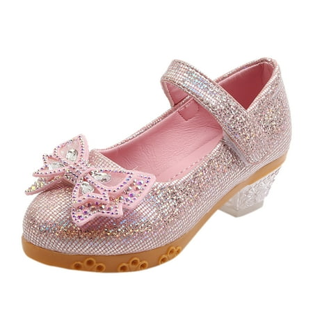 

Wesracia Toddler Shoes Crystal Girls Bling Single Princess Kids Sandals Shoes Infant Baby Bowknot Pearl Baby Shoes