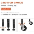 thumbnail image 3 of 6-Tier Storage Shelves NSF Certified Wire Shelving Unit on Wheels Heavy Duty Metal Shelves Adjustable Steel Shelving 2100Lbs Capacity for Closet Pantry Basement- (18"x48"x82", Black), 3 of 6
