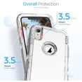 thumbnail image 4 of Phone Case Compatible with iPhone X/Xs, Heavy Duty Shockproof Anti-Fall Clear case Crystal Clear, 4 of 6