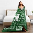 thumbnail image 4 of LHSHID Golf Blanket Polyester Golf Gifts for Men Soft Plush Flannel Blanket 40"x50", 4 of 5