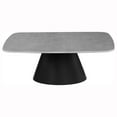 thumbnail image 3 of Eason Ensemble de Table Basse Cocktail 2 Pcs Béton et Noir, 3 of 9
