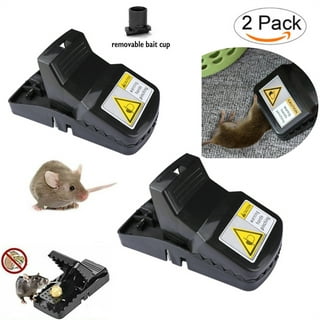 Elbourn 3-Pack Rat Trap, Mouse Traps Snap Traps Rodent Trap for Indoor and  Outdoor Small Animal 