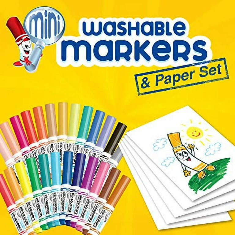 Crayola Pip Squeaks Marker Set (65ct), Washable Markers for Kids, Kids Art  Supplies, Holiday Gift for Kids, Mini Markers, Stocking Stuffer, 4+ 