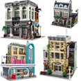 thumbnail image 3 of Blocks Building Blocks Town Hall Downtown Diner Model Expert Brick Bank Cafe Corner Toys Diner Pet Book Shop R230701, 3 of 7