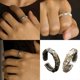 thumbnail image 2 of Retro Styles Zinc Alloy Rings Featuring Intricate Carvings and Comfortable Fit Portable for Fashion Enthusiasts Wear, 2 of 4