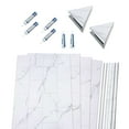 thumbnail image 2 of Palisade 78in x 60in x 36in Waterproof Vinyl Shower Surround Kit with Accessories in Urban Glacier, 2 of 8