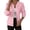 Pink, variant on Women's Sweater Jacket Cable Knit Full Zip Cardigan Cozy Ribbed Long Sleeve Fall Winter Outwear Size S
