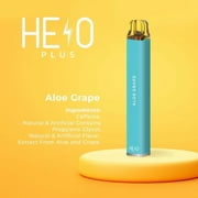HELO Plus Caffeine Diffuser, Aloe Grape - 800 puffs | 0% Nicotine, Vegan, Sugar-free, Gluten-free Aromatherapy