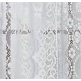 Today's Curtain Hopewell Lace Balloon Shade, White 59x63 | Jacquard Lace, Privacy & Light Filtering