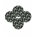 thumbnail image 7 of 13 Inch Round Placemats Set of 4, Black Summer Botanical Non Slip Heat Insulation PP Table Mats, Green Spring Floral Birds Farmhouse Washable Place Mats for Kitchen Dining Party Table Decor, 7 of 7