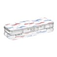 thumbnail image 2 of Plastic Pencil Box Large Capacity Pencil Boxes Clear Boxes with Snap-Tight Lid Stylish Office Supplies Storage Organizer Box Hand-drawn Bows, 2 of 7