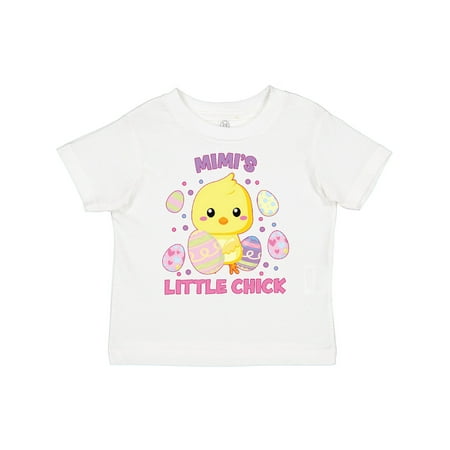 

Inktastic Mimi s Little Chick Cute Easter Chick with Colorful Eggs Gift Toddler Boy or Toddler Girl T-Shirt