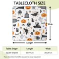 thumbnail image 2 of Halloween Pattern Square Fitted Tablecloth with Elastic Edge,Square Table Cover,Washable Elastic Table Cover for Home Kitchen Party Decor 36"x36", 2 of 6