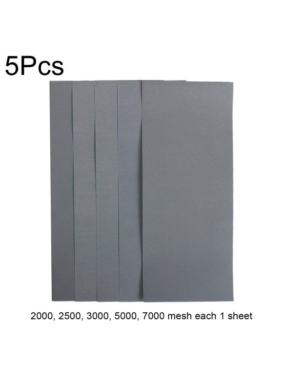 5x 2000 2500 3000 5000 7000 Mix Wet and Dry Grit Sandpaper Sheets Assorted Wood: X6C8