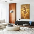 thumbnail image 4 of Warm Gold Light Wheat Field Ballerina Art Printed Canvas Wall Art Hidden Wooden Frame Artistic Healing Decor for Living Room and Bedroom 16x24in, 4 of 8