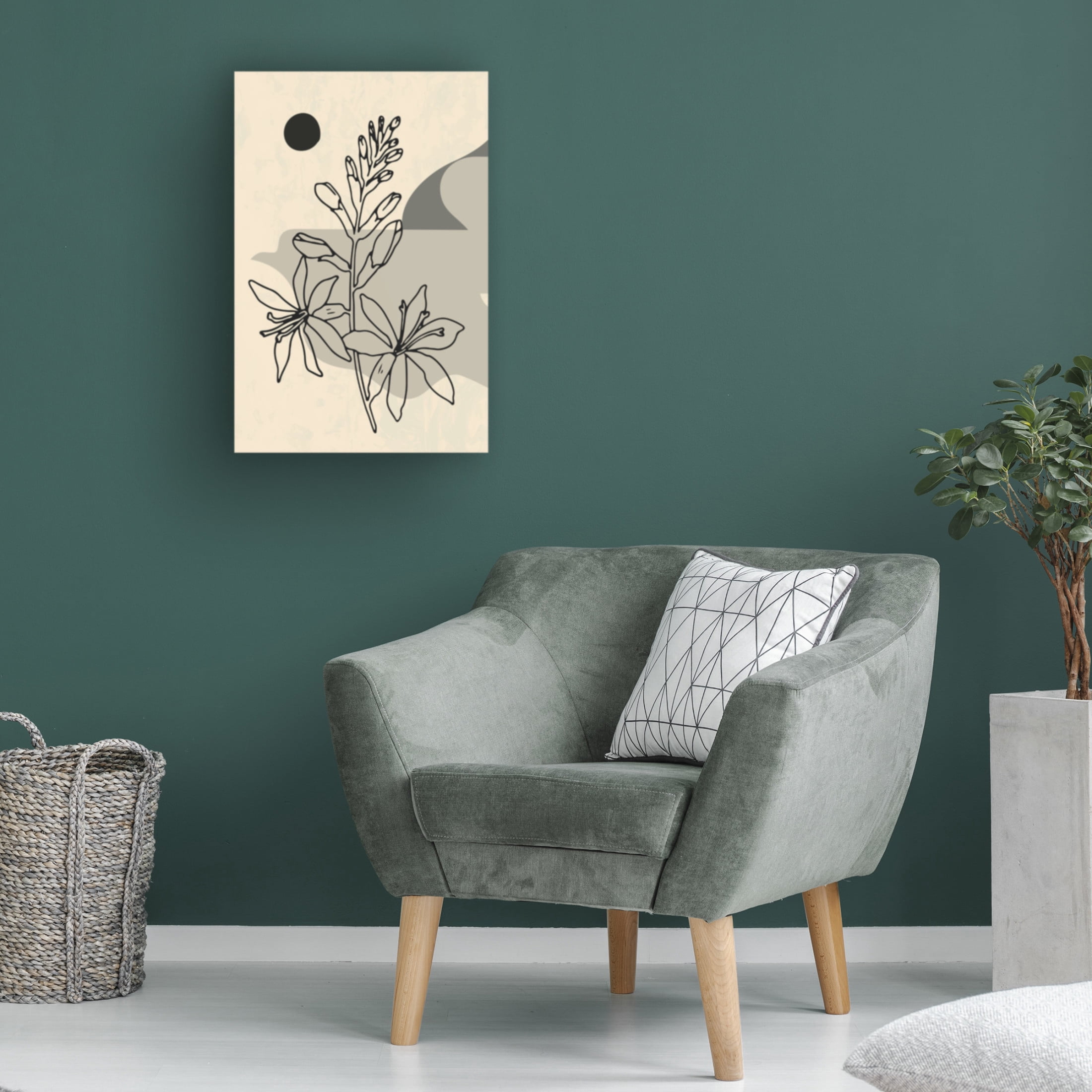 Trademark Fine Art NKTN Abstract Flower 1 Canvas Wall Art
